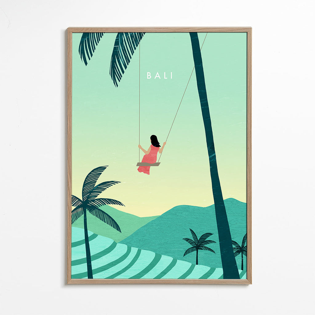 Obraz do kuchyně Bali: ilustrace tropické houpačky