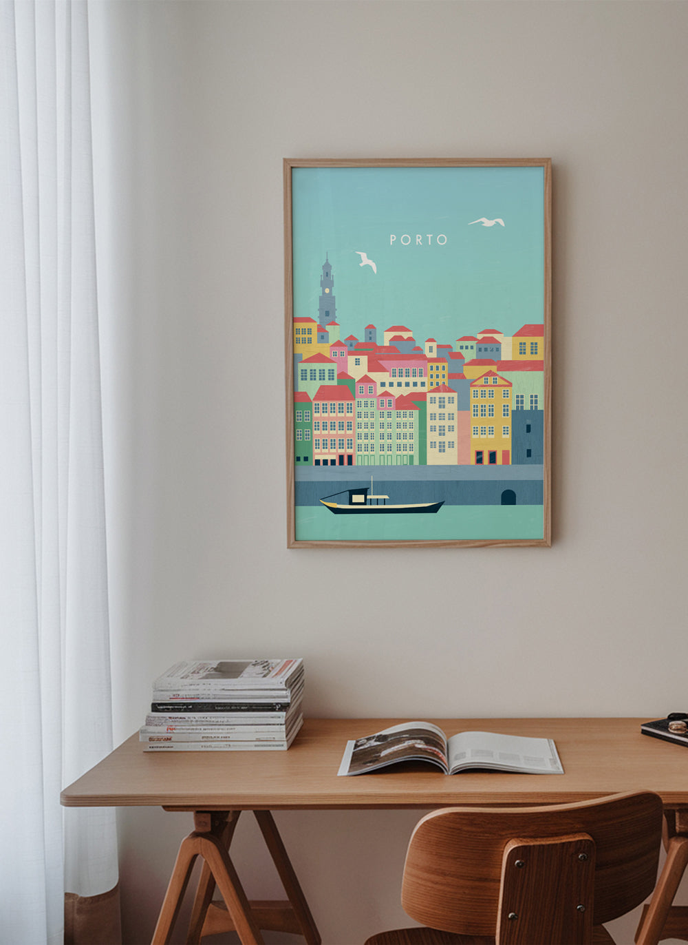 Cestovní plakát Porto ilustrovaný