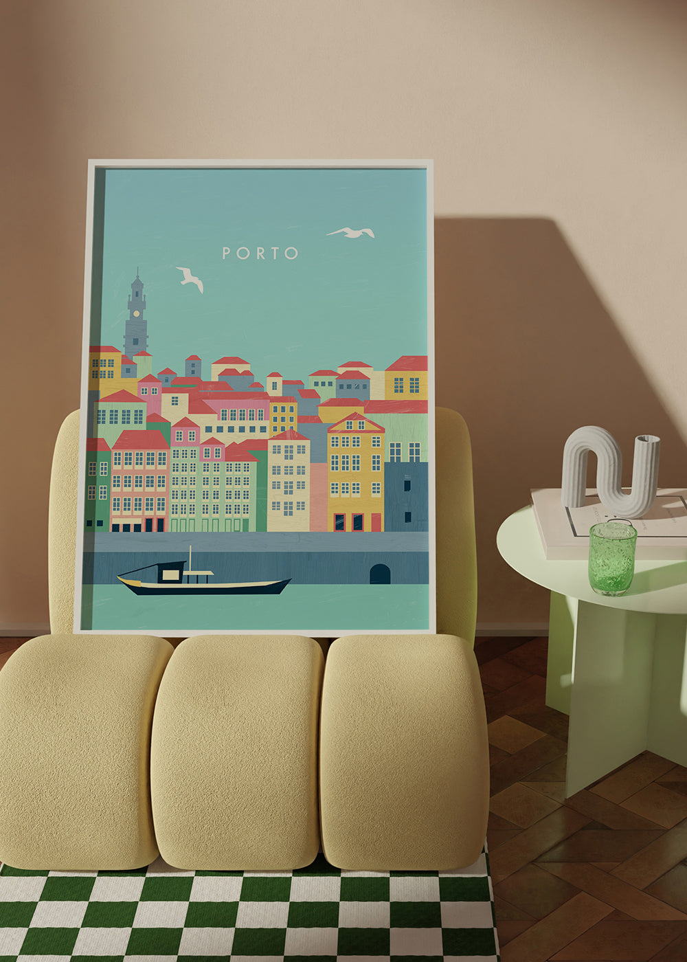 Cestovní plakát Porto ilustrovaný