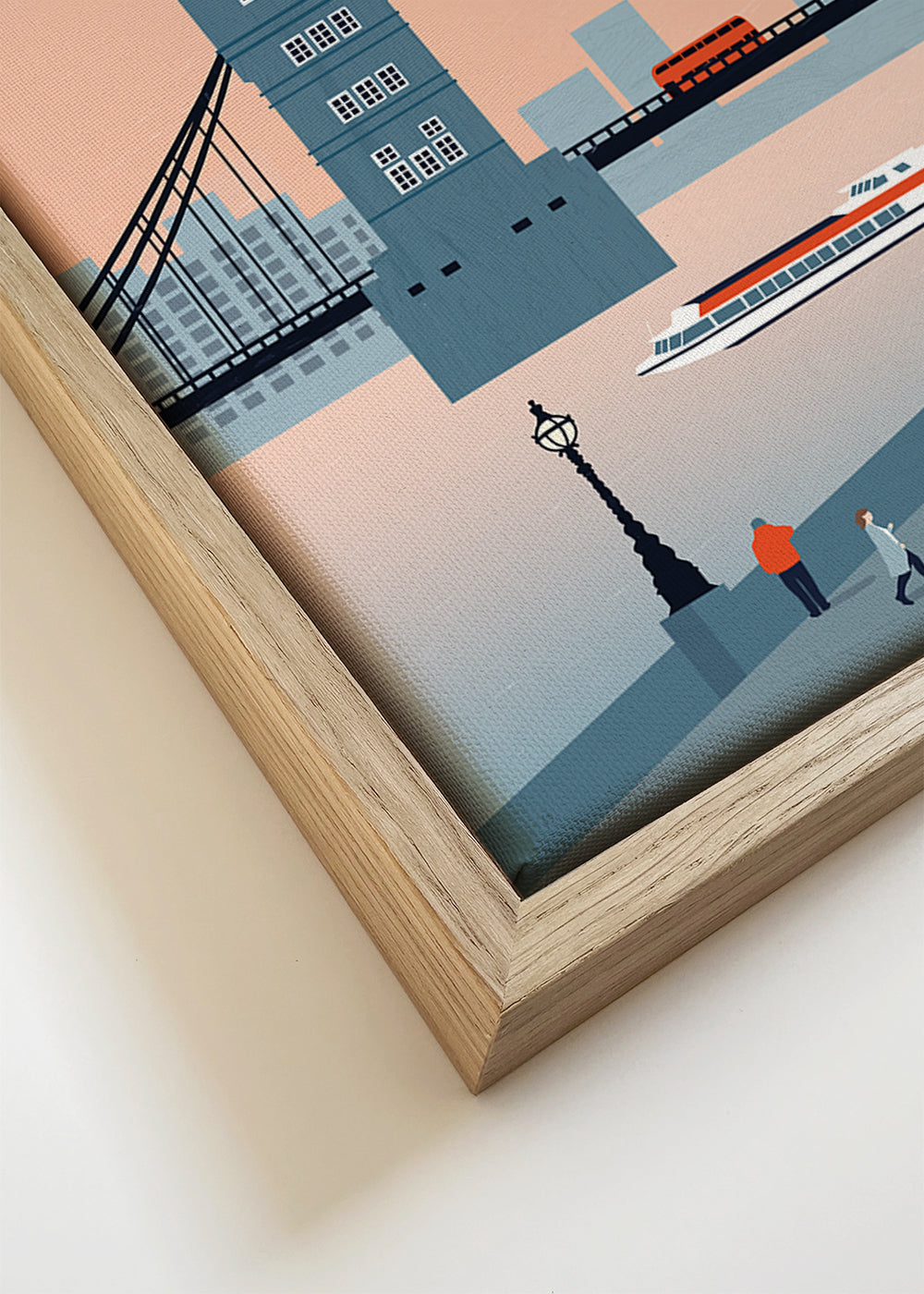 Obraz města London most ilustrace