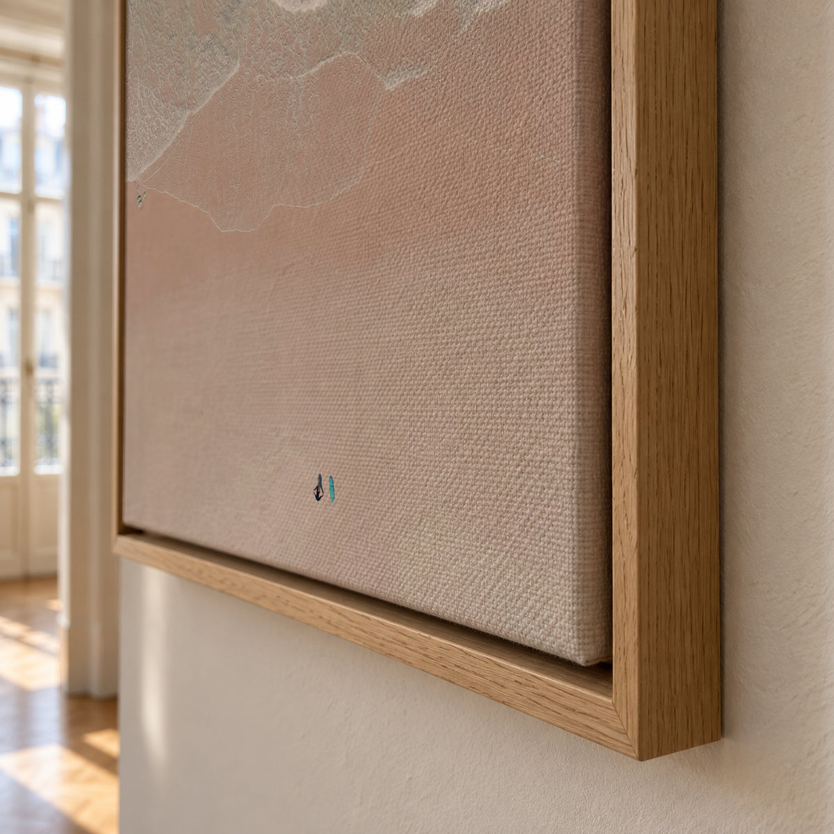 Surf yoga - Framed canvas detail