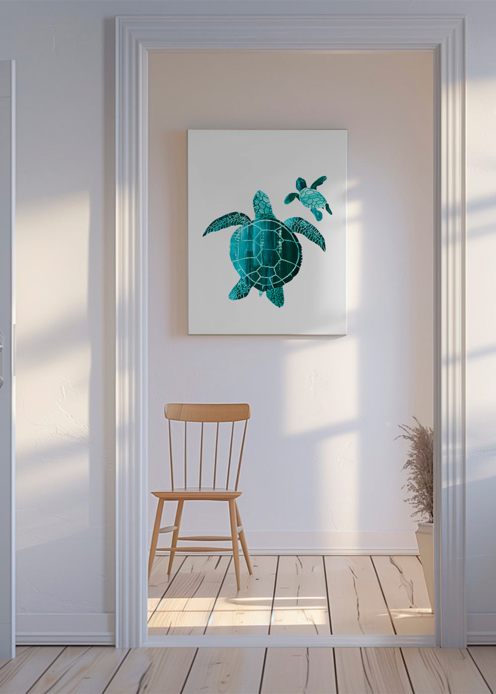 Ilustrace mořské želvy