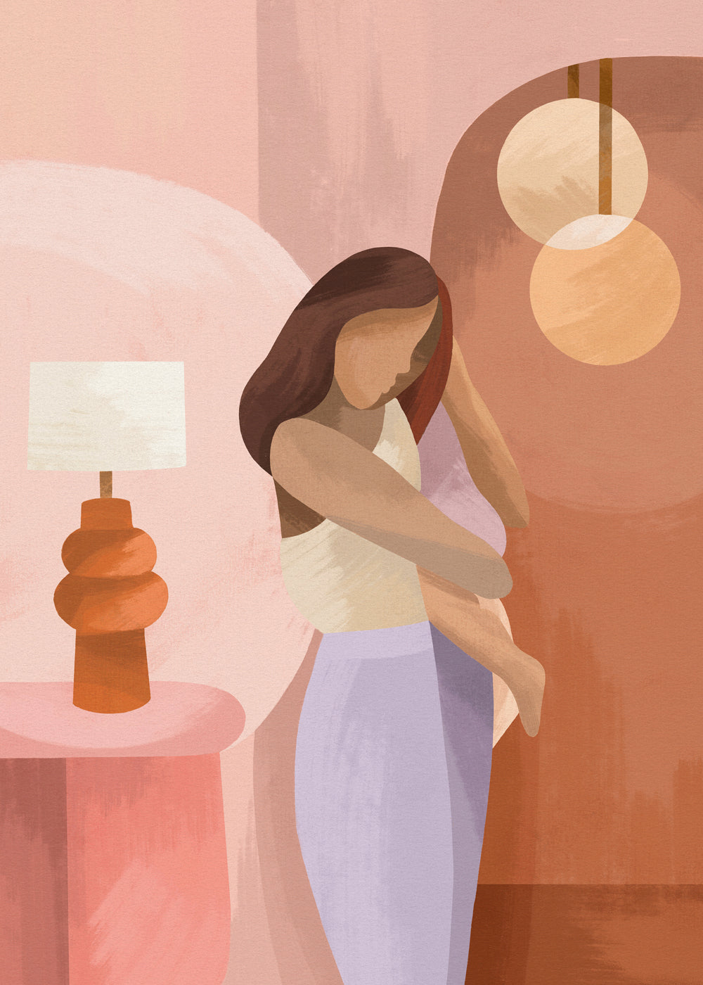 Mateřská ilustrace v pastelových tónech