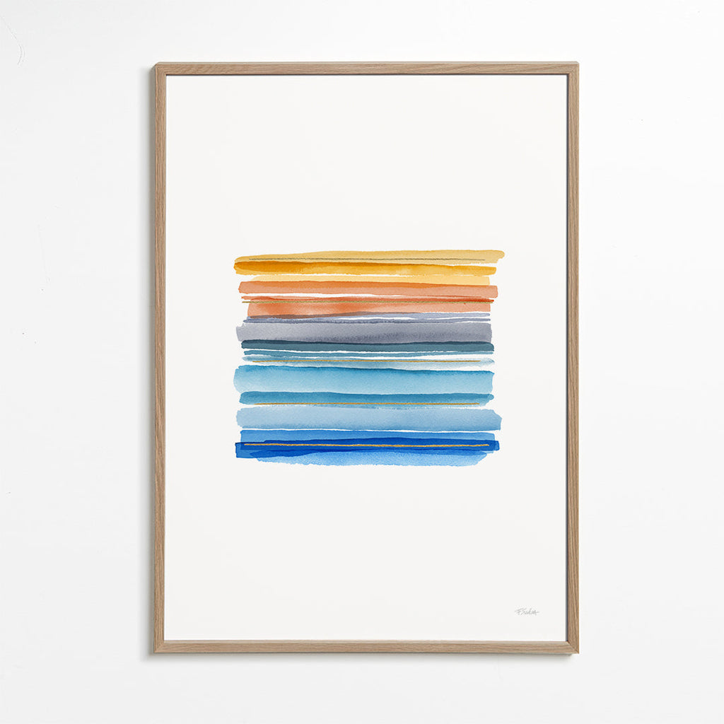 Minimalistické pruhy v akvarelu
