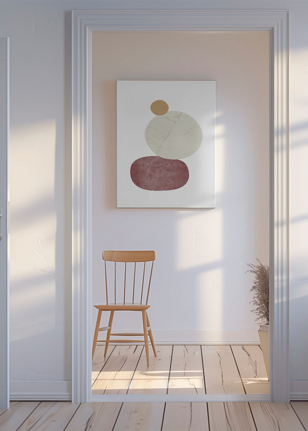 Relaxační design se stohovanými oblázky