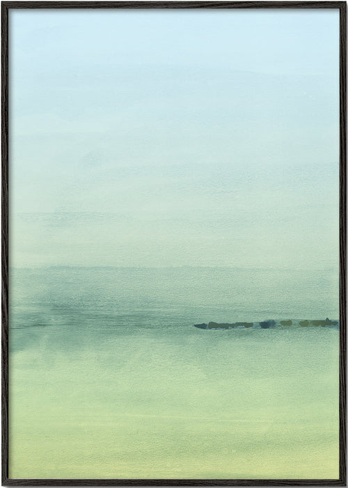 Krajinomalba s akvarelovým horizontem