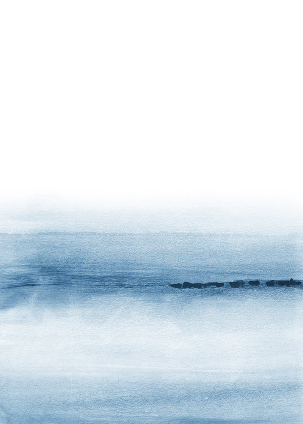 Krajinářské umění: akvarela moře a horizont