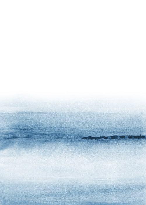Krajinářské umění: akvarela moře a horizont