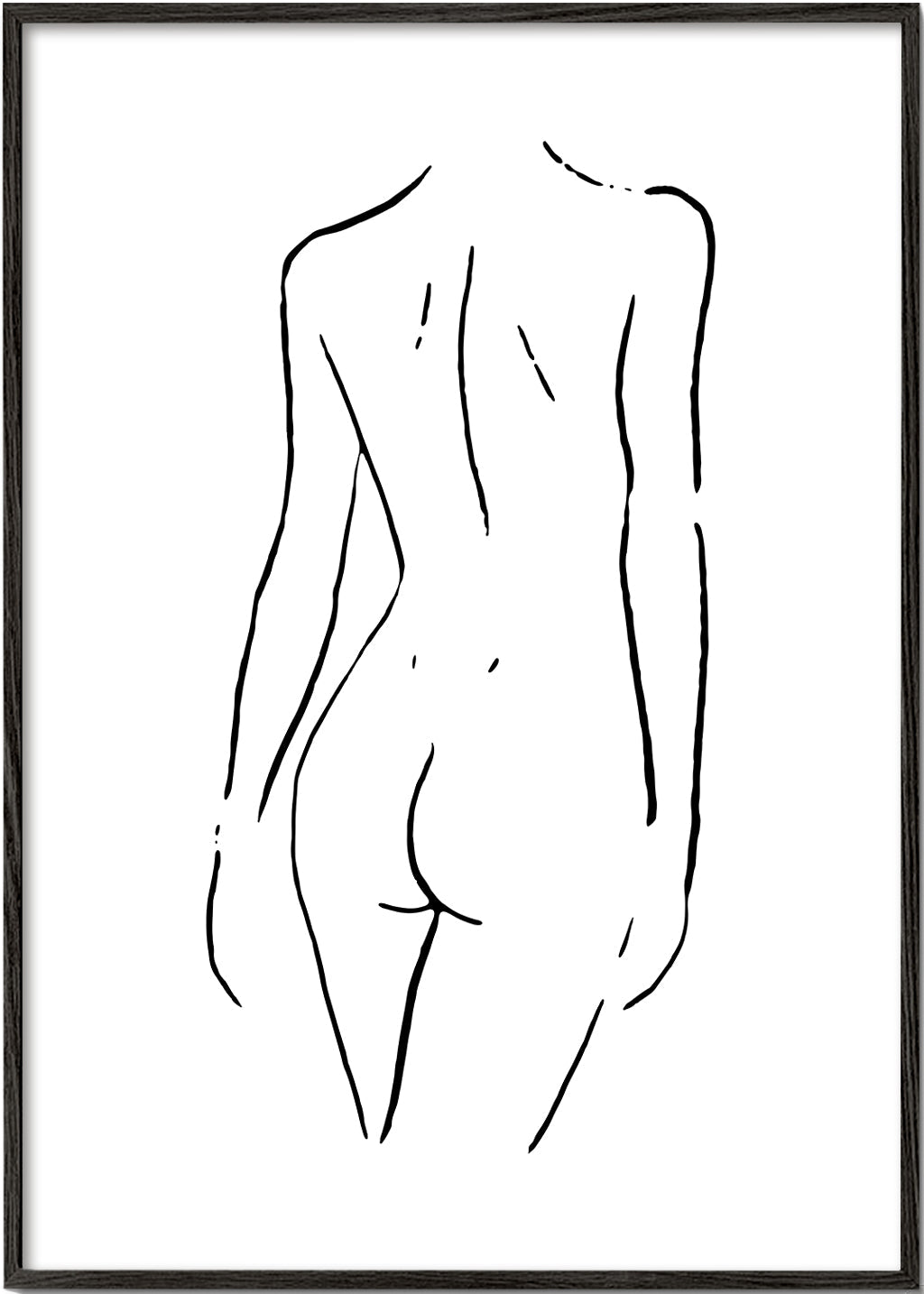 Minimalistická čárová ilustrace postavy