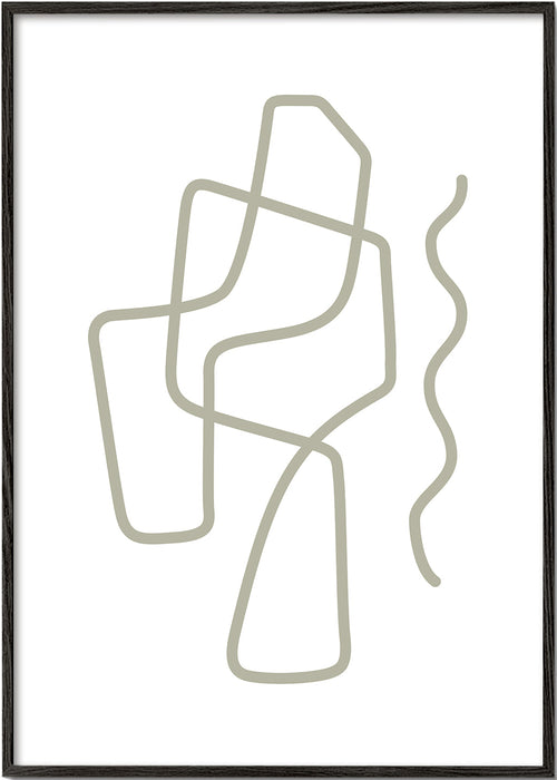 Minimalistický obraz s organickými liniemi