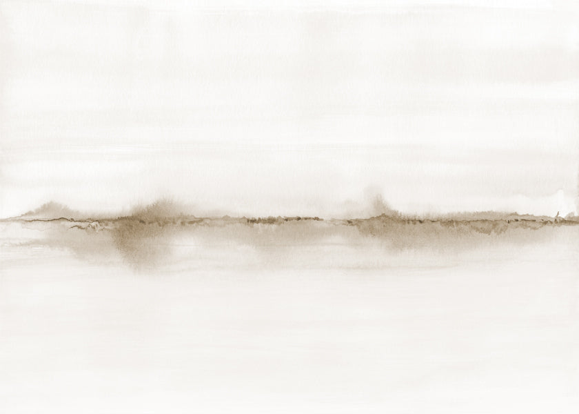Abstraktní horizont akvarel