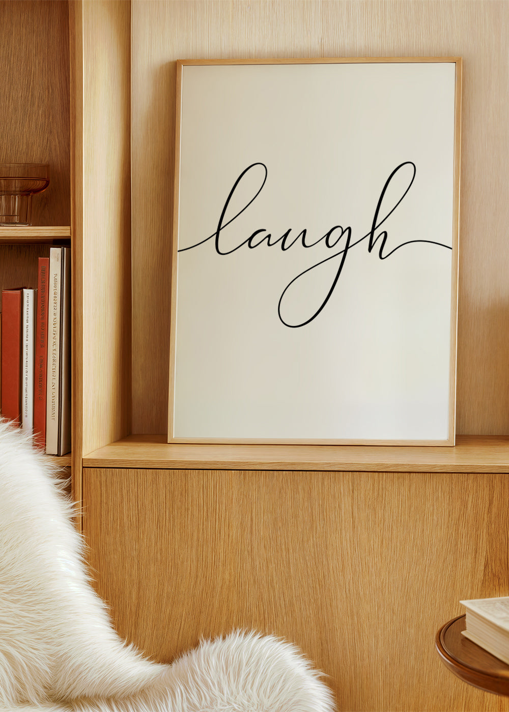 Minimalistická typografie 'laugh'