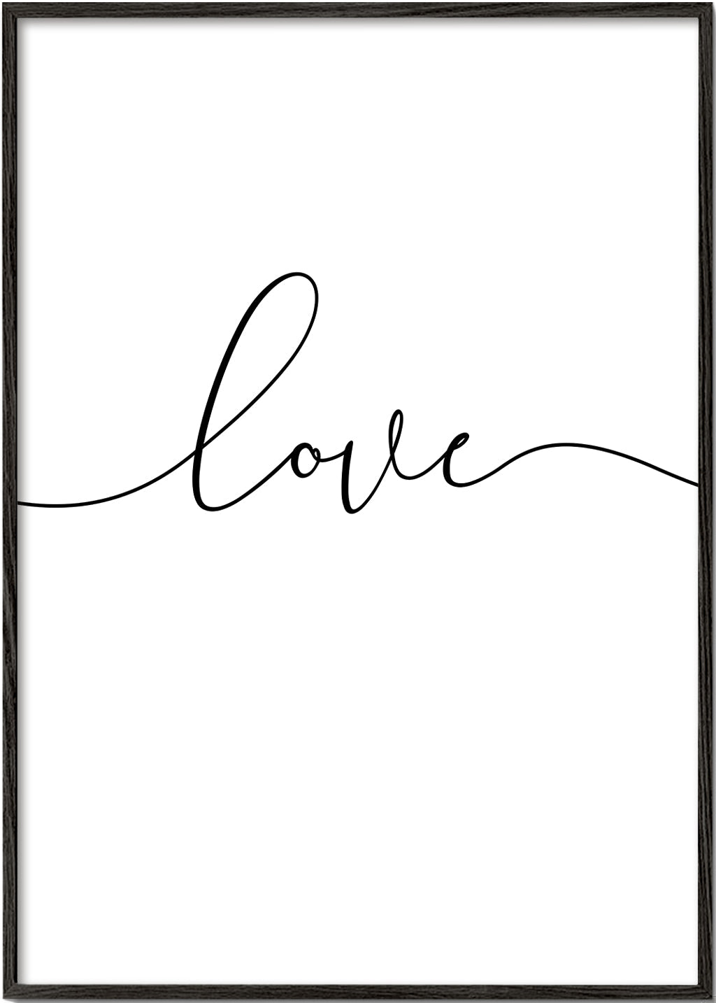 Minimalistický design Love kaligrafie