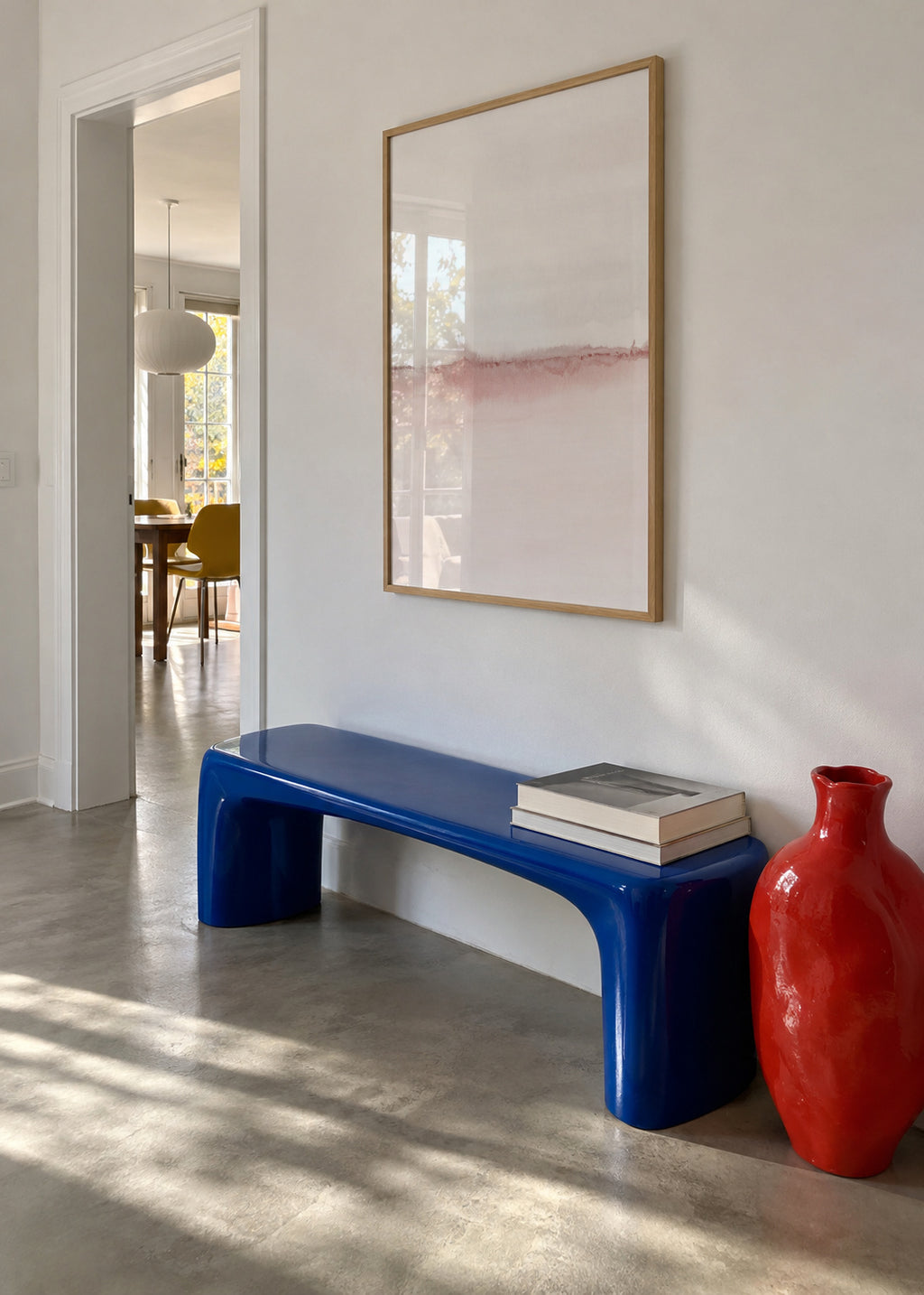 Watercolor Landscape N 31 - Framed poster in an interior