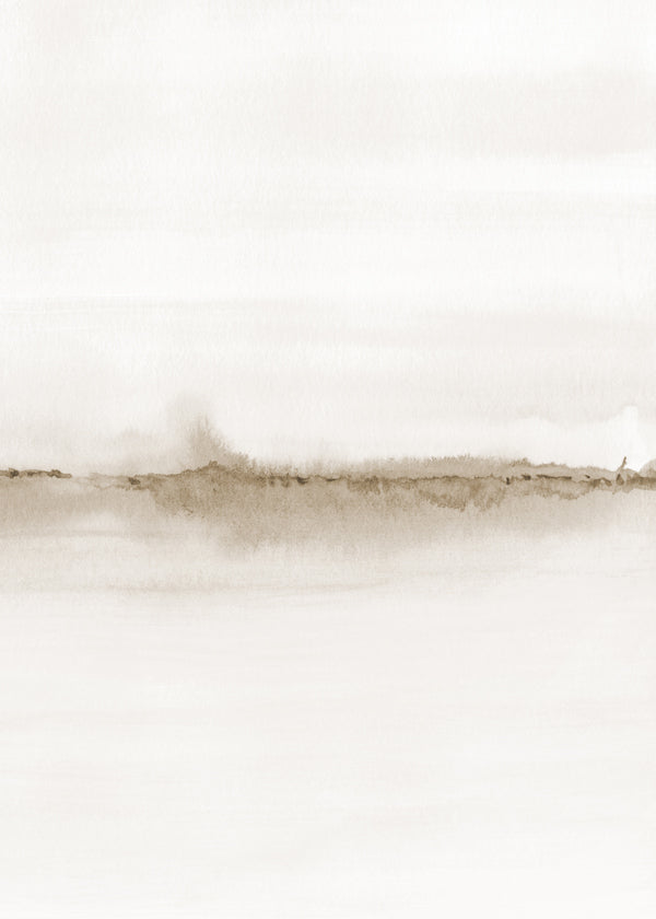 Krajinářské umění akvarel jemný horizont