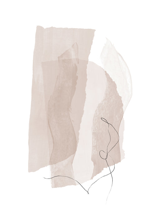 Abstract N 39 - Neutral Colors - Unframed art print