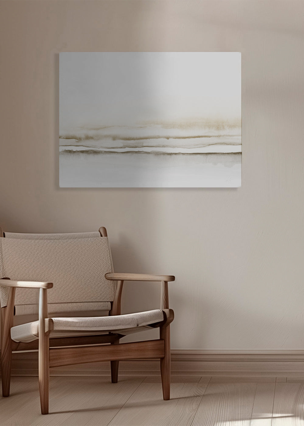 Obraz krajiny akvarel minimalistický