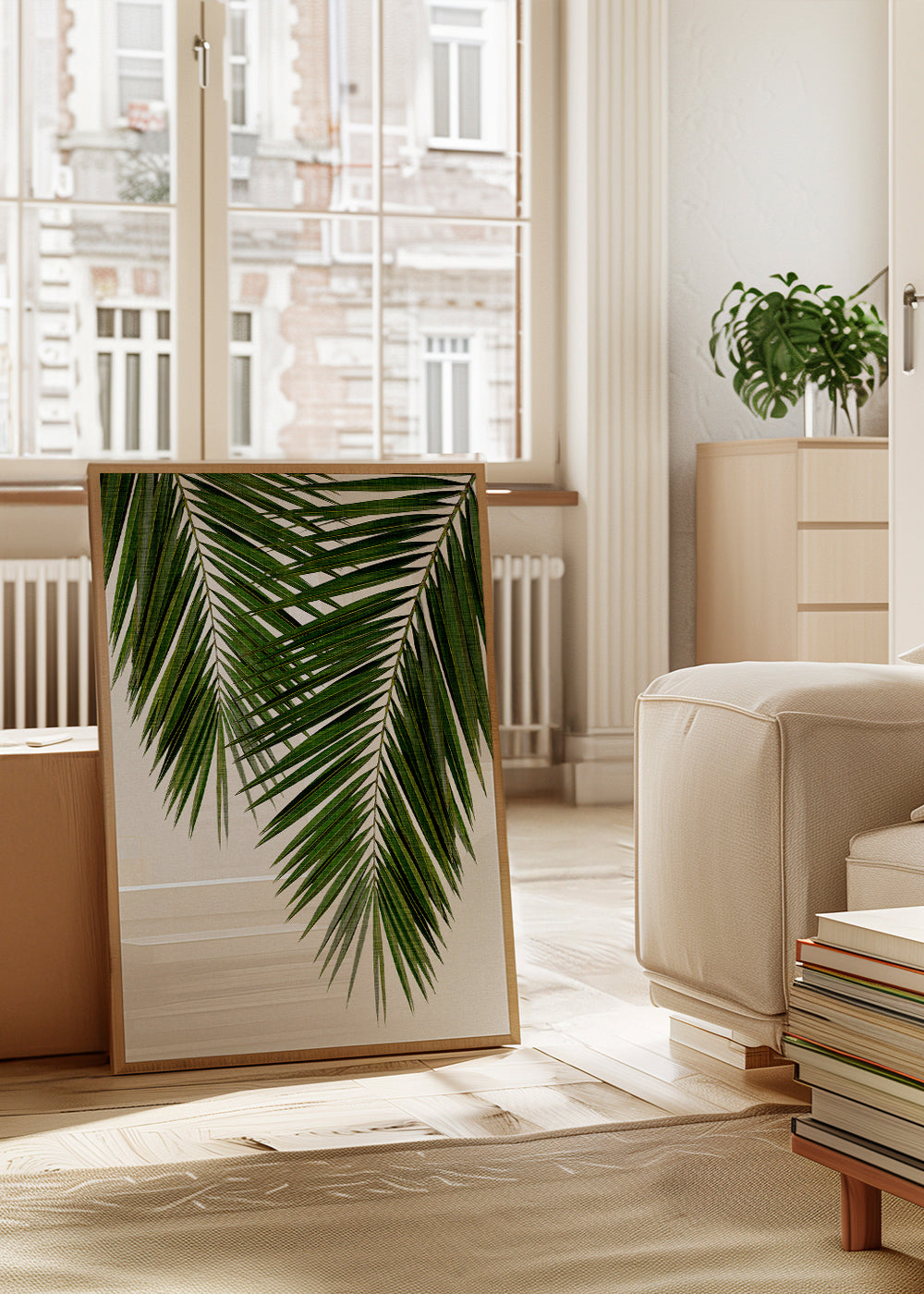 Botanický plakát palmový list