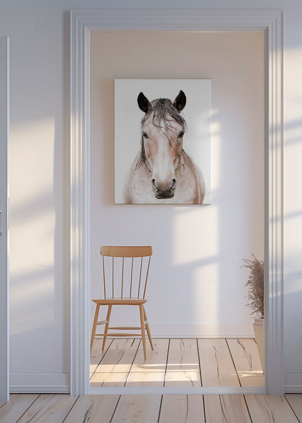 Kůň portrét minimalistický