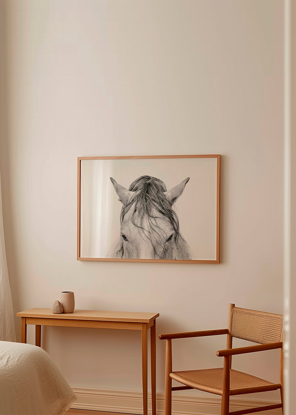 Dílo kůň záběr zblízka
