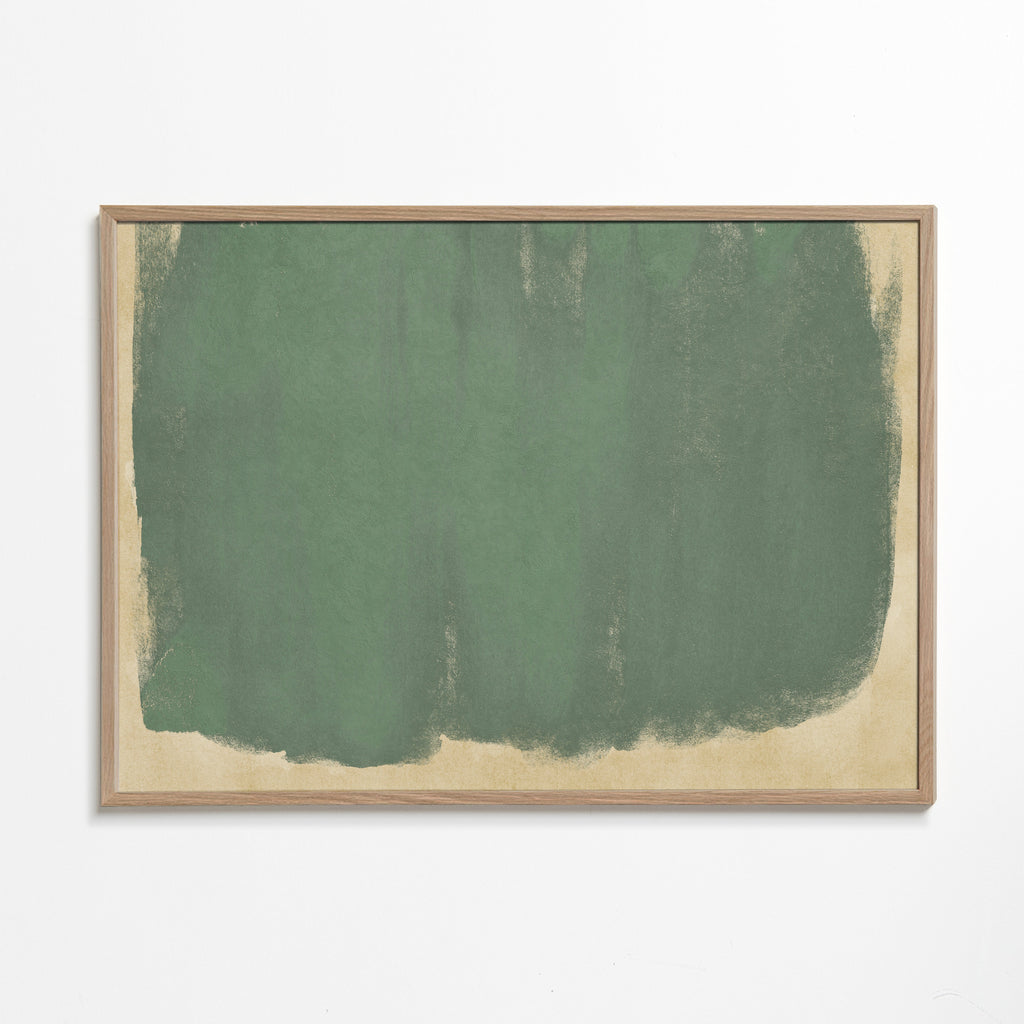Minimalistický zelený obraz