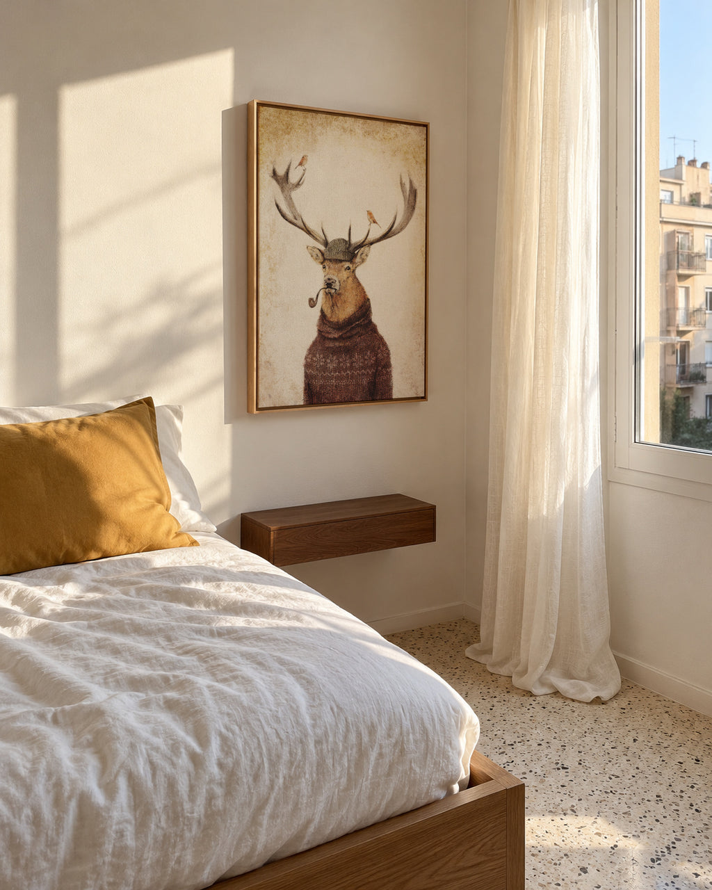 Thinking Wild - Framed canvas in an interior