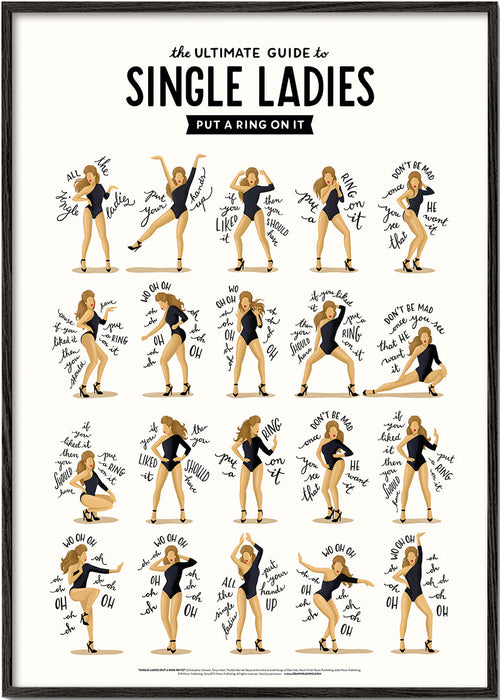 Ilustrace Single Ladies v pózách