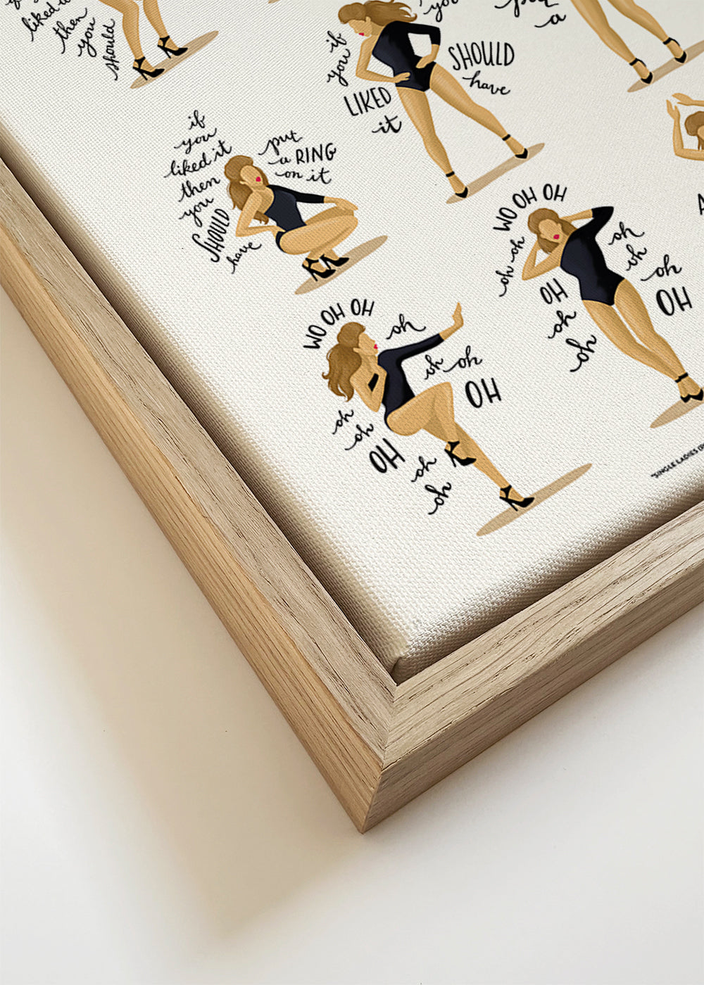Ilustrace Single Ladies v pózách