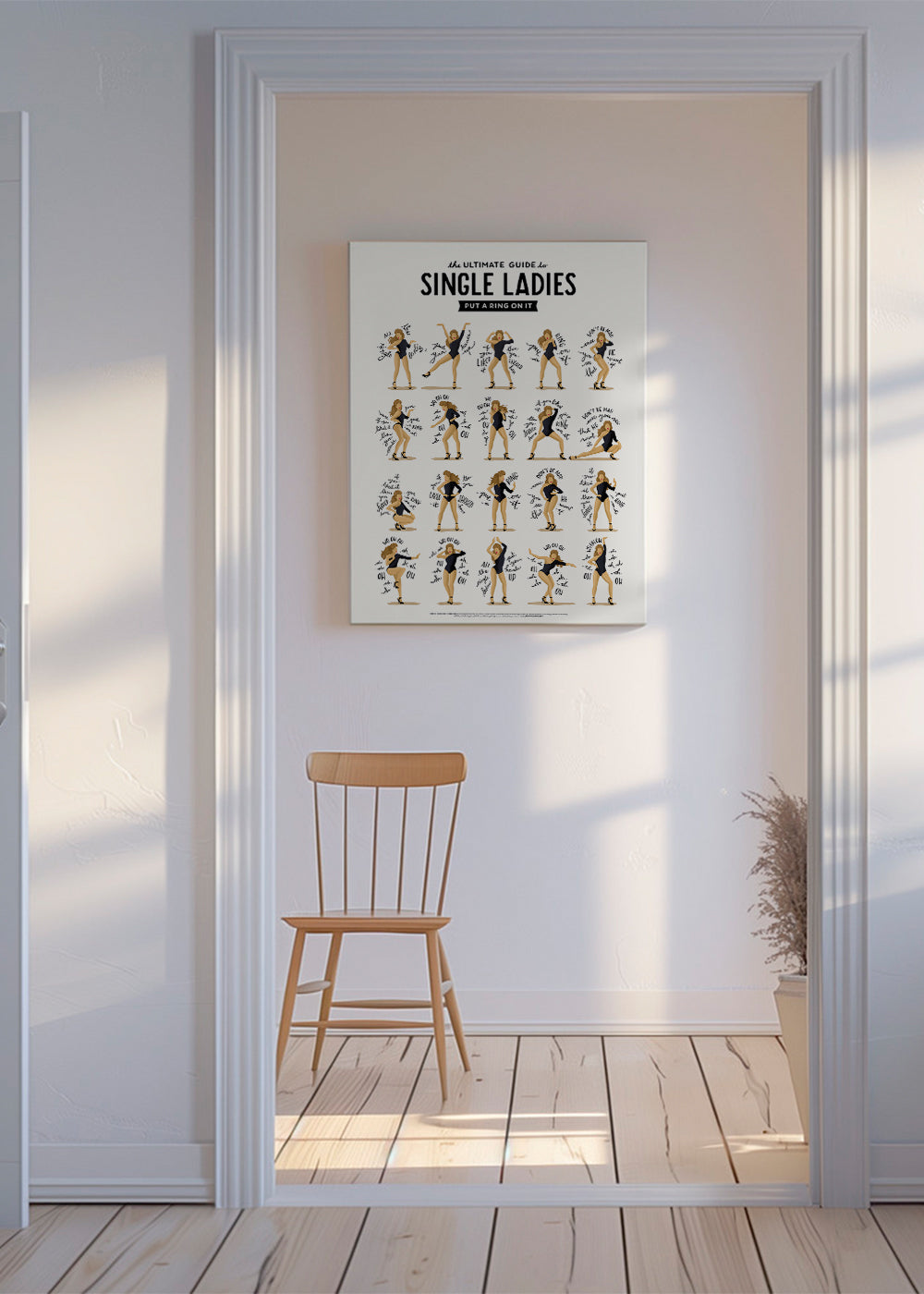 Ilustrace Single Ladies v pózách