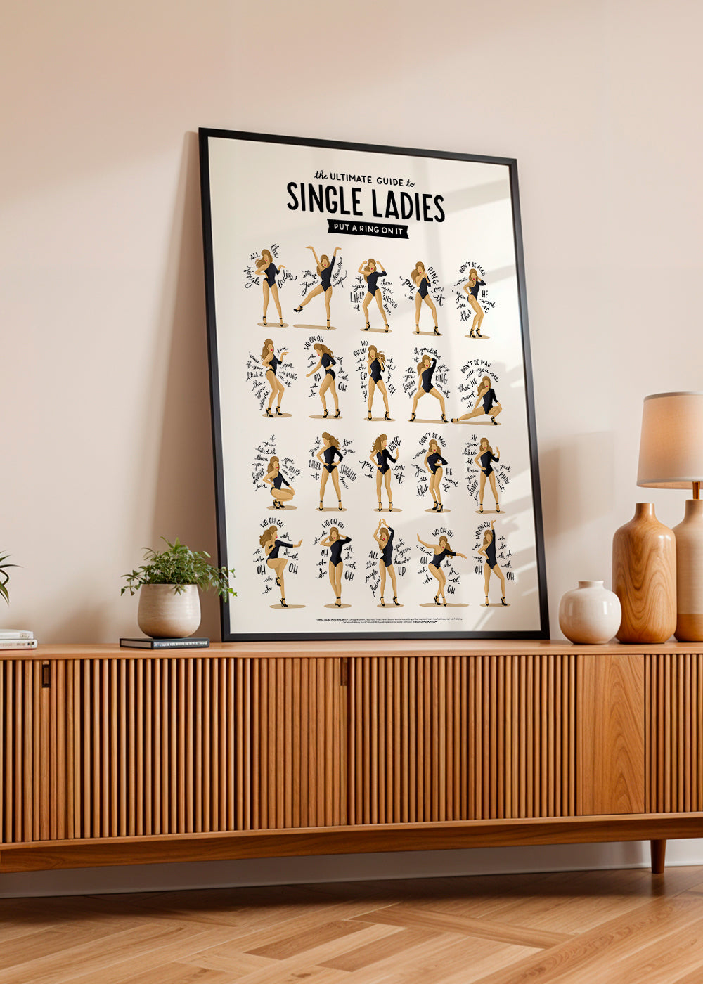 Ilustrace Single Ladies v pózách