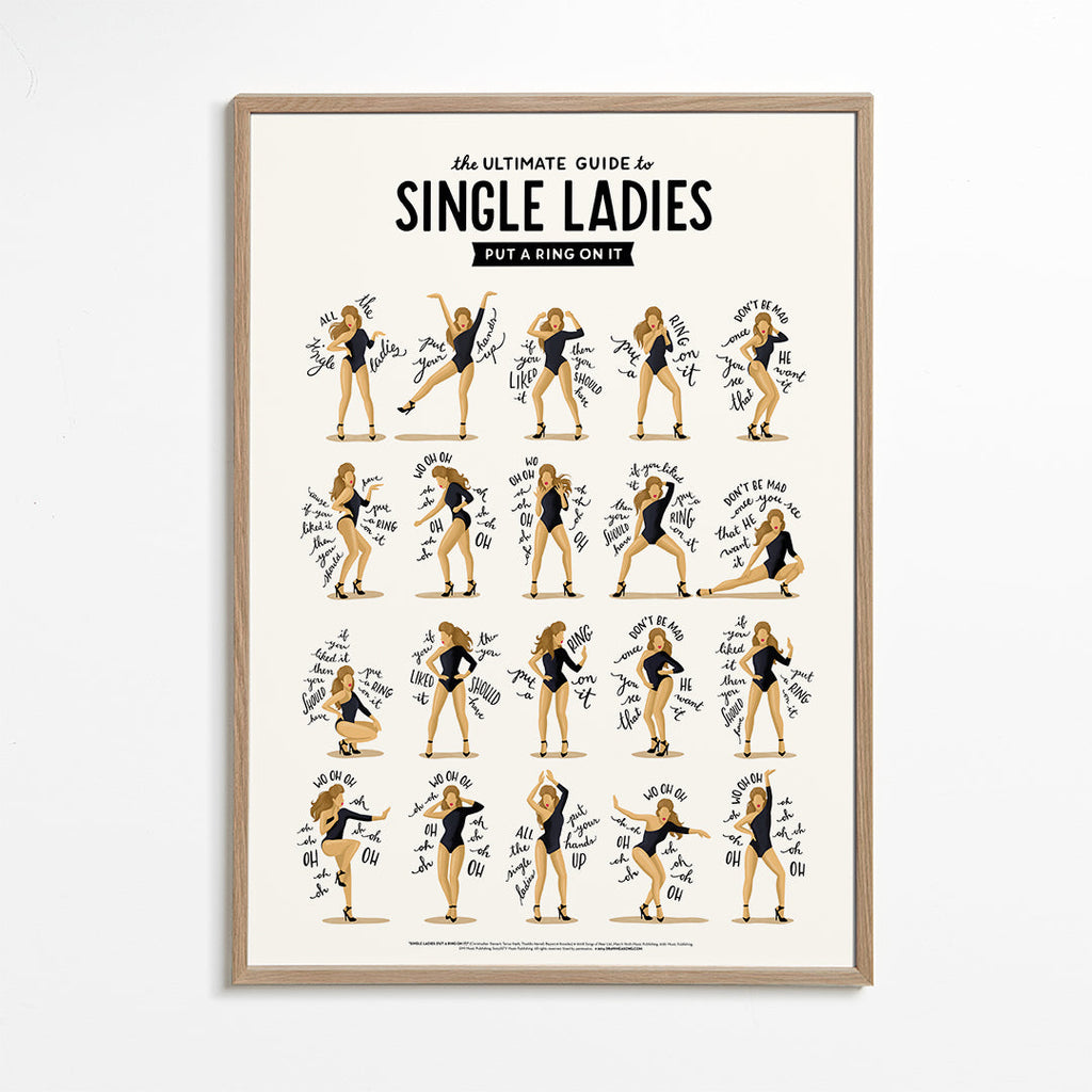 Ilustrace Single Ladies v pózách