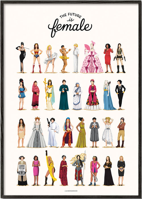 Ilustrace 'The Future is Female' ikonické postavy