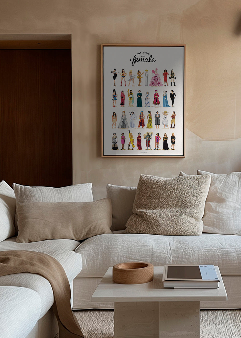 Ilustrace 'The Future is Female' ikonické postavy