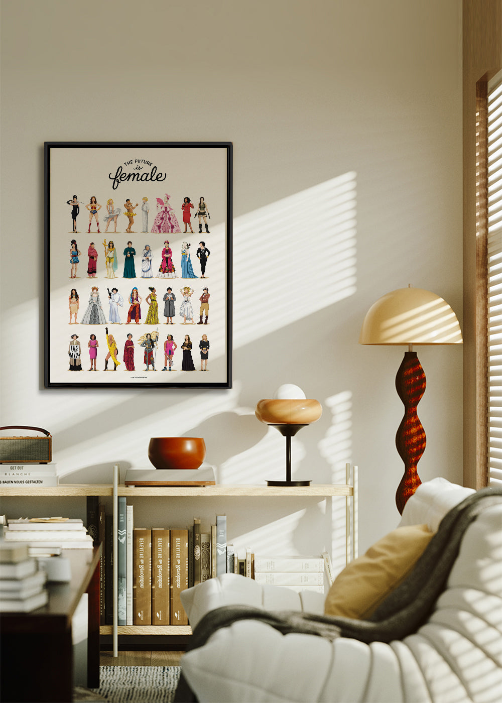 Ilustrace 'The Future is Female' ikonické postavy