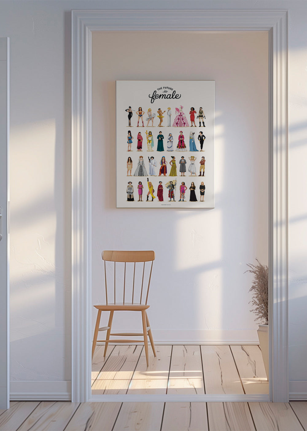 Ilustrace 'The Future is Female' ikonické postavy