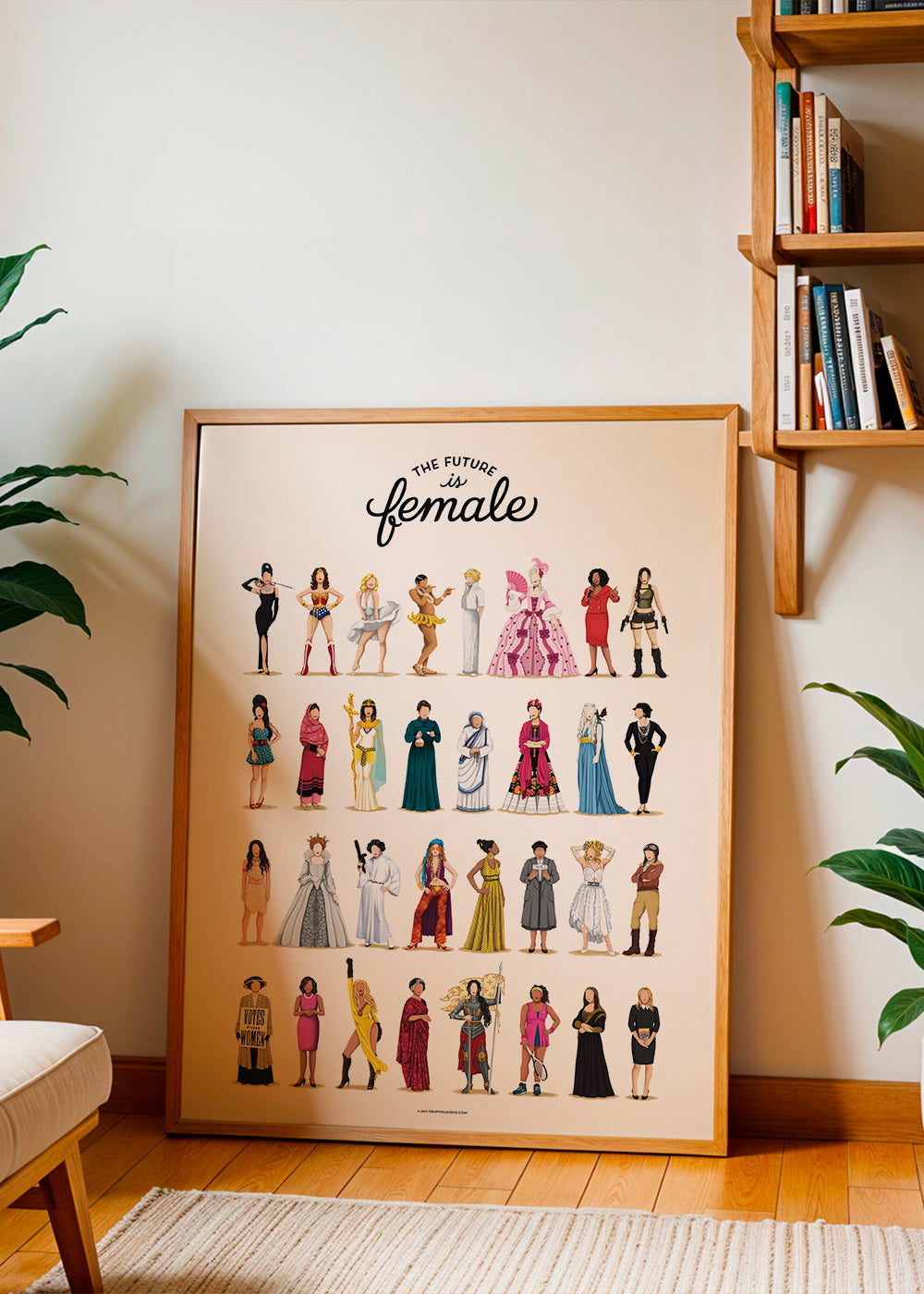 Ilustrace 'The Future is Female' ikonické postavy