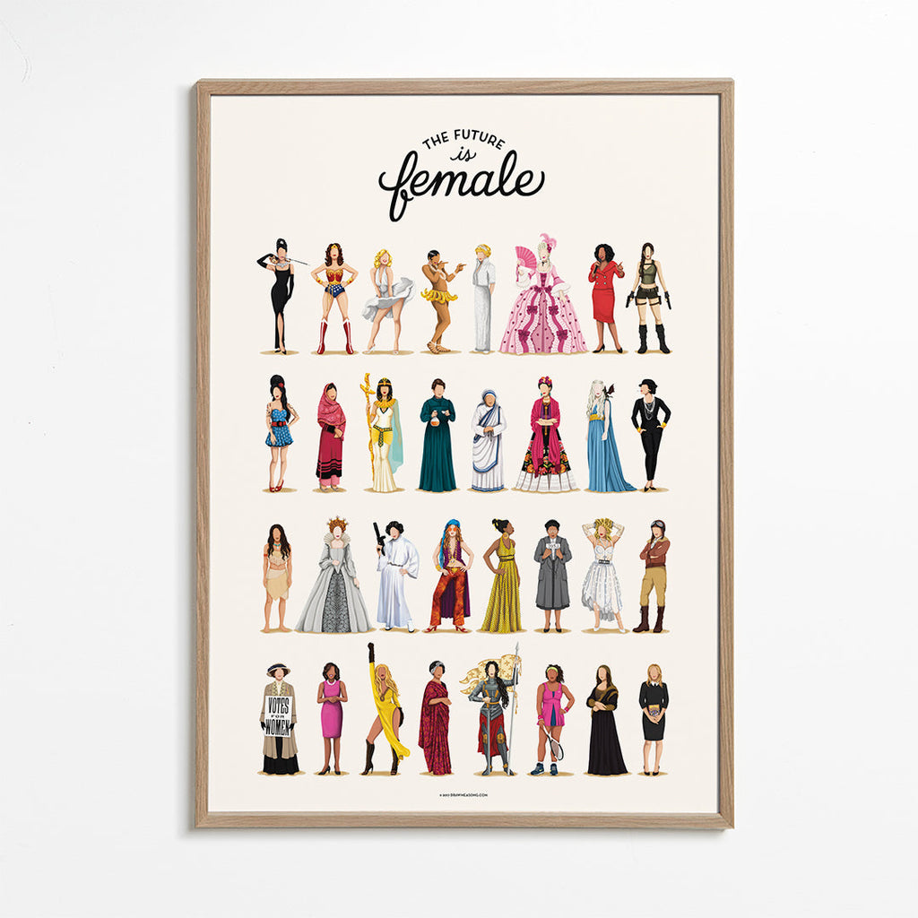 Ilustrace 'The Future is Female' ikonické postavy