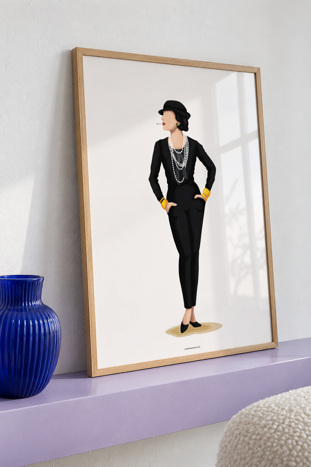 Coco Chanel - Framed poster detail