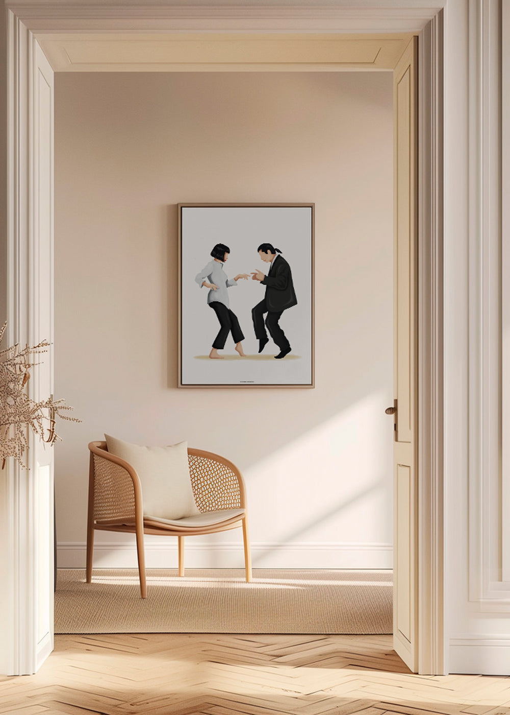 Ilustrace tančícího páru
