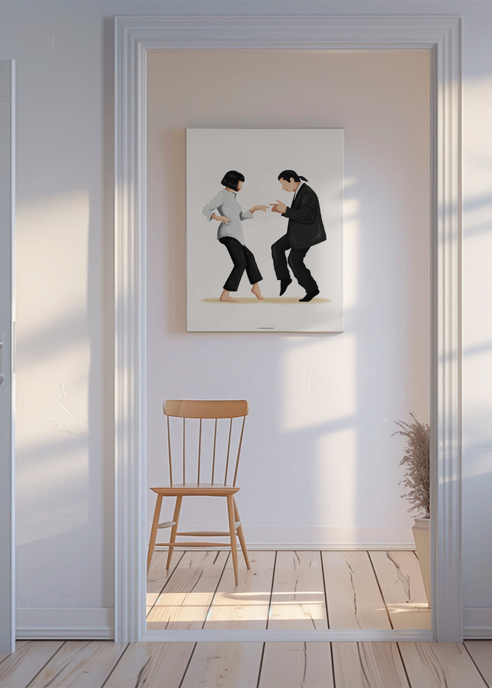 Ilustrace tančícího páru
