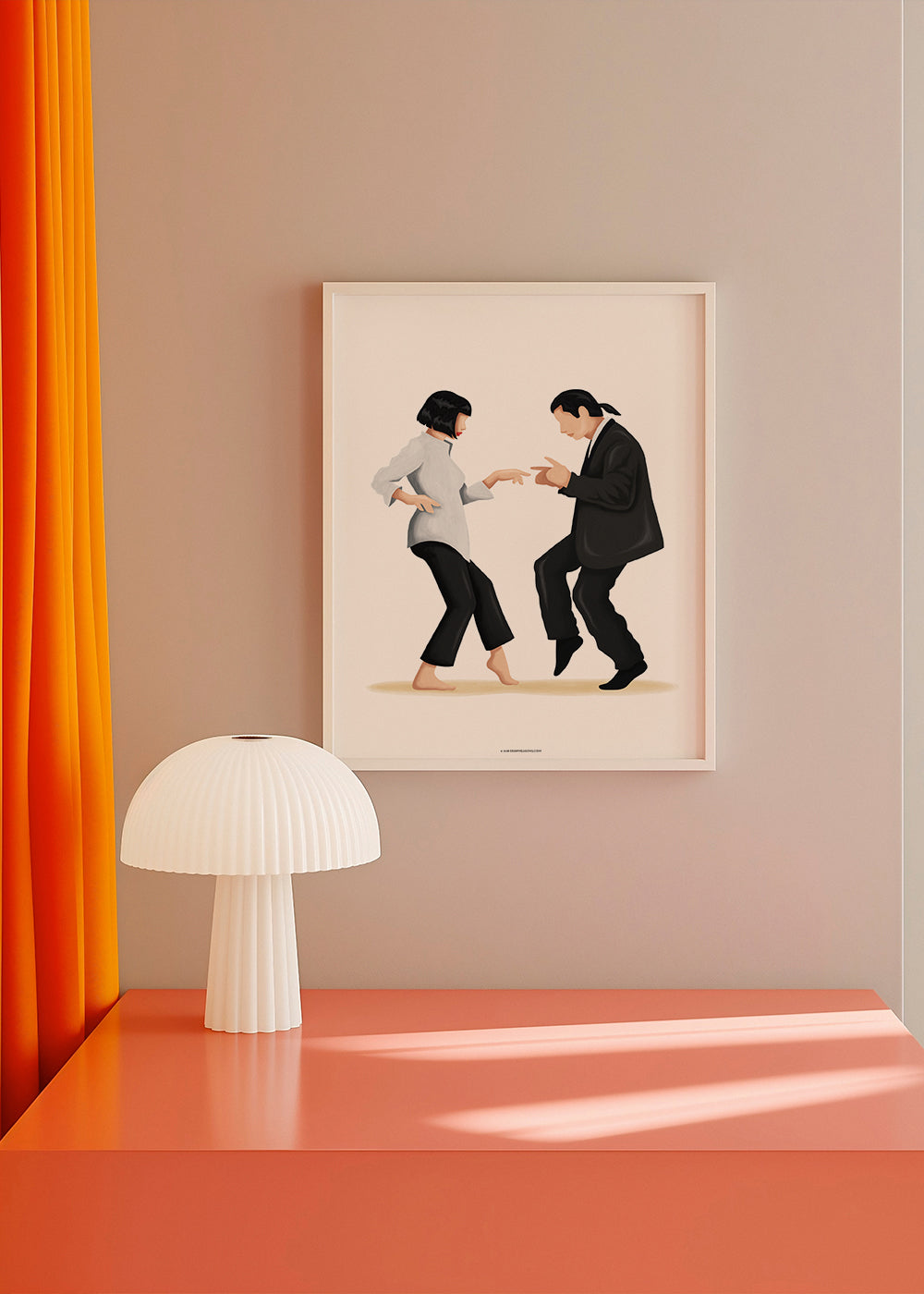 Ilustrace tančícího páru