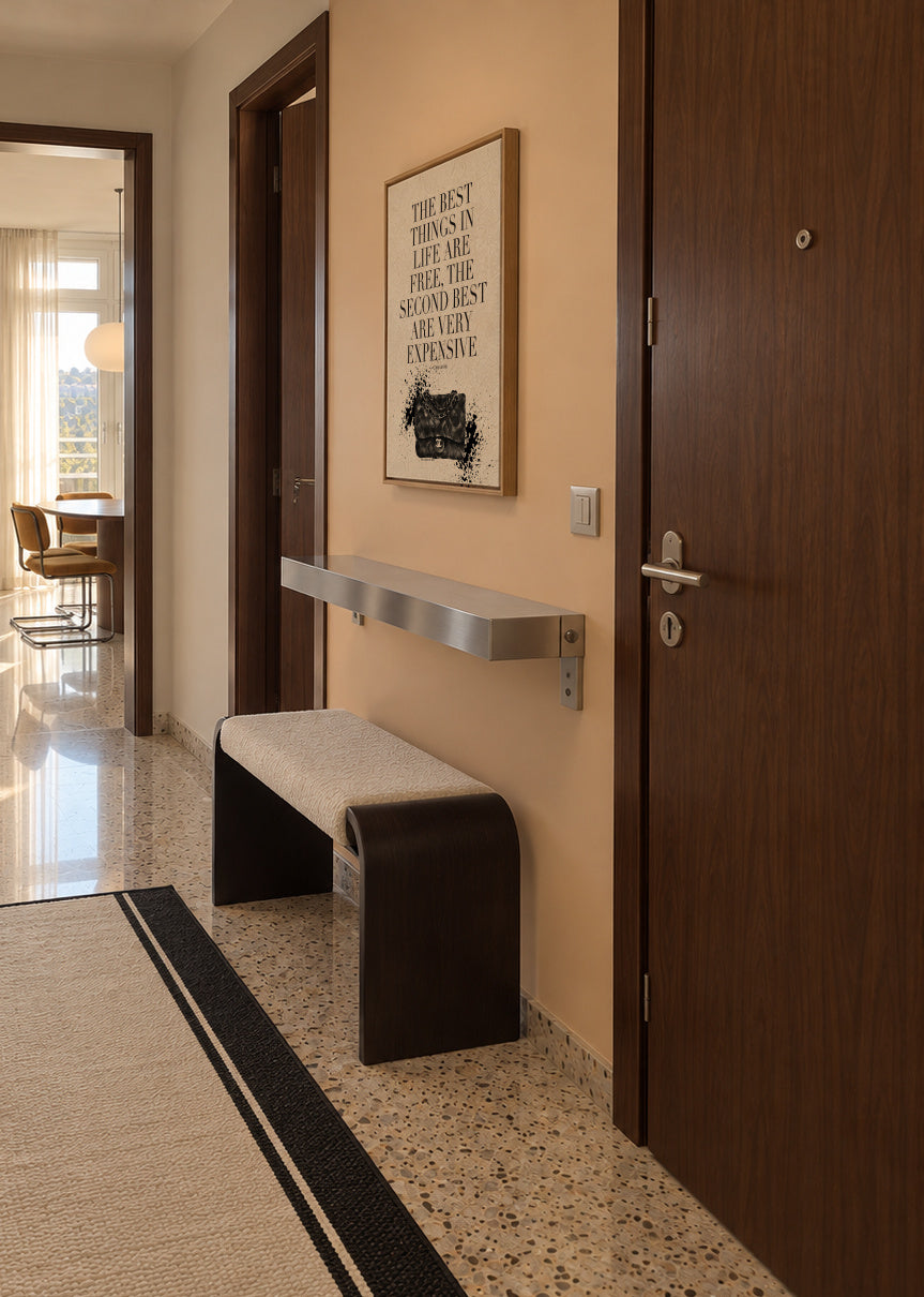 Best things in life - Framed canvas in an interior