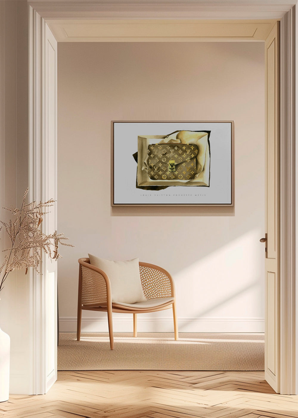 Ilustrace kabelky Louis Vuitton