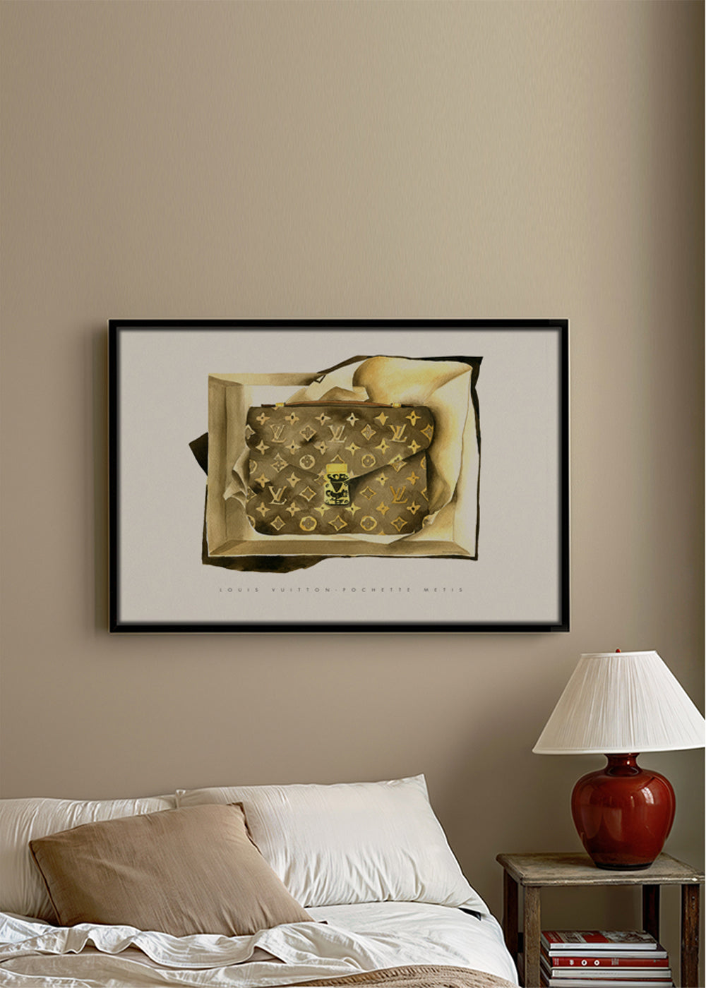 Ilustrace kabelky Louis Vuitton
