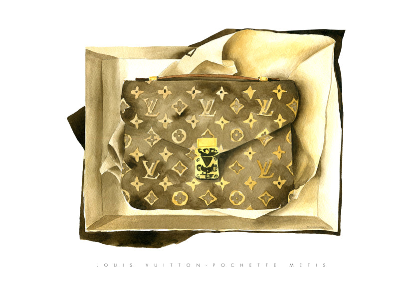Ilustrace kabelky Louis Vuitton