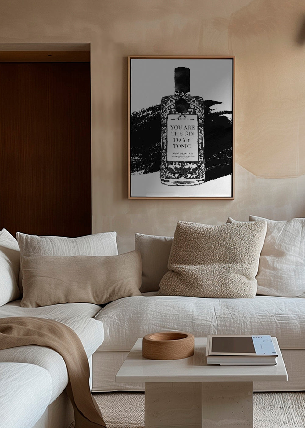 Obraz do kuchyně Gin to my tonic typografický tisk