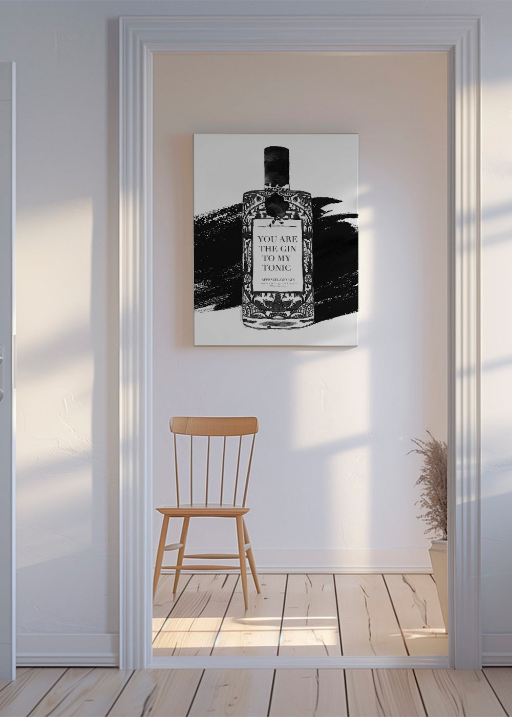 Obraz do kuchyně Gin to my tonic typografický tisk