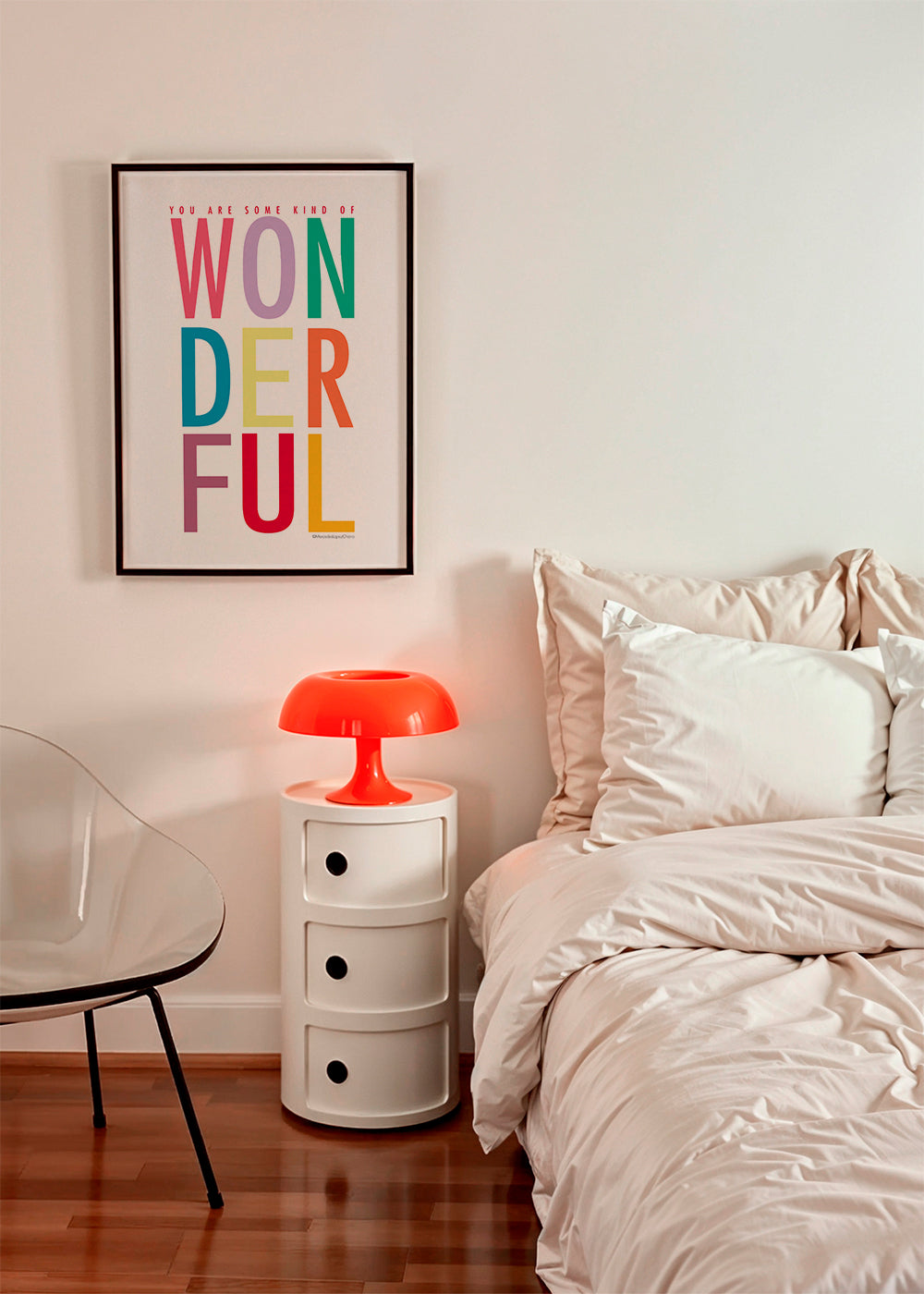 Typografická ilustrace s pozitivním poselstvím