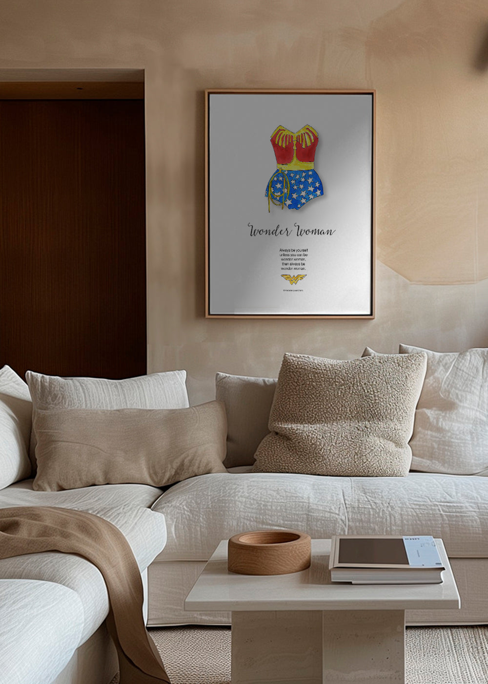 Ilustrace Wonder Woman akvarel