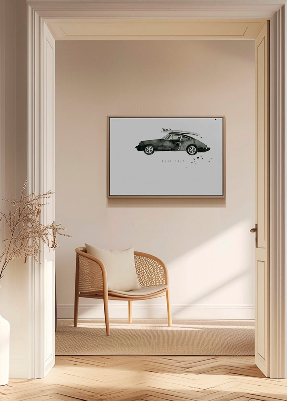 Sportovní obraz: Porsche s surfovými prkny
